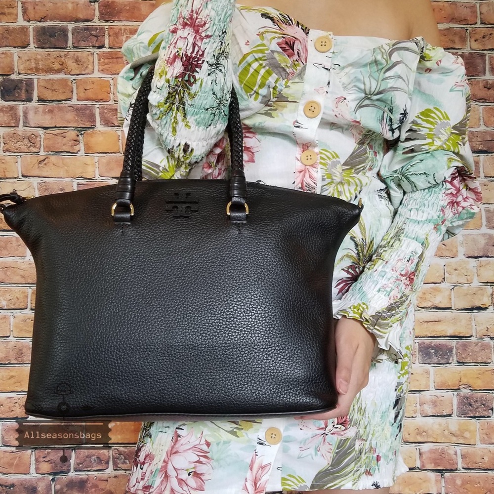 Taylor Satchel tote crossbody Tory Burch Black Bag - Picture 3 of 5